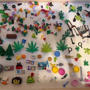 Lot Lego Plant Bricks Leaves Flowers Gardening Tools Kitchen Tools And More
